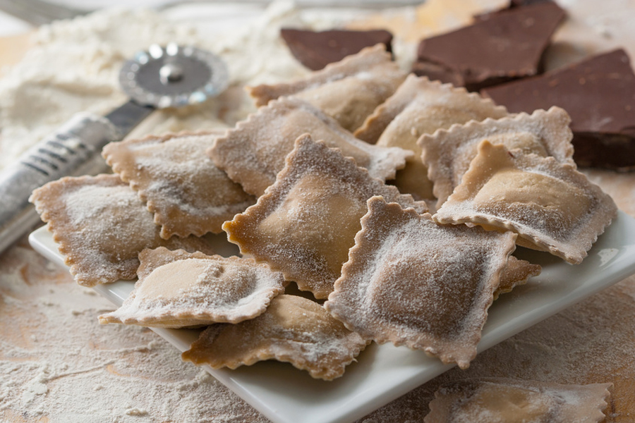 ravioloni al cacao