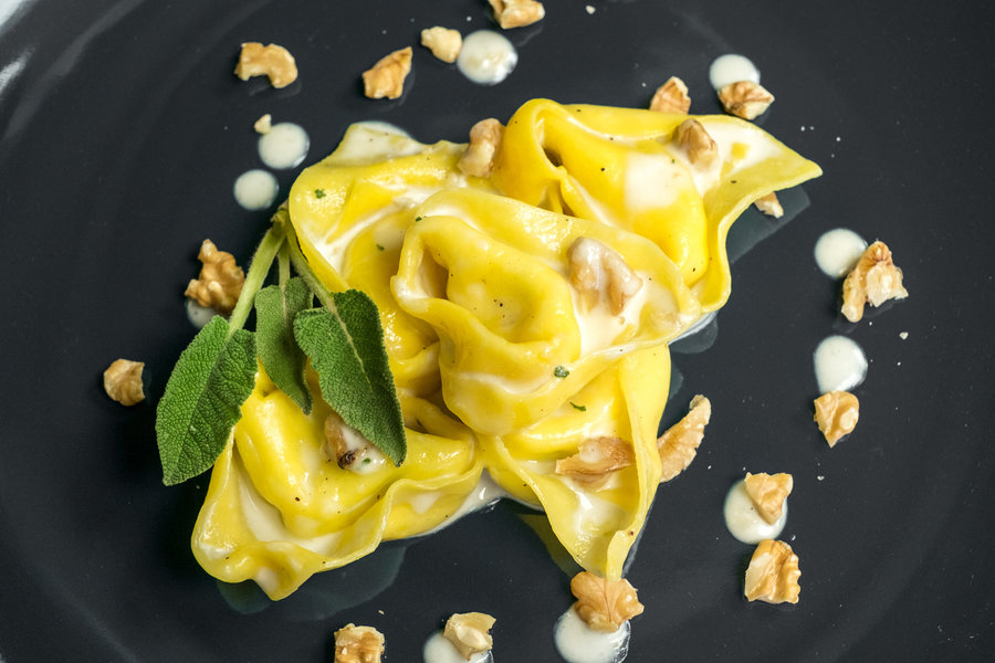 Tortelli alle Pere, Gorgonzola e Noci