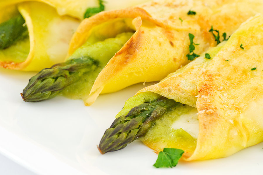 crepes alla crema di asparagi